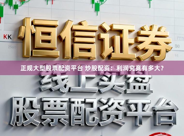 正规大型股票配资平台 炒股配资：利润究竟有多大？